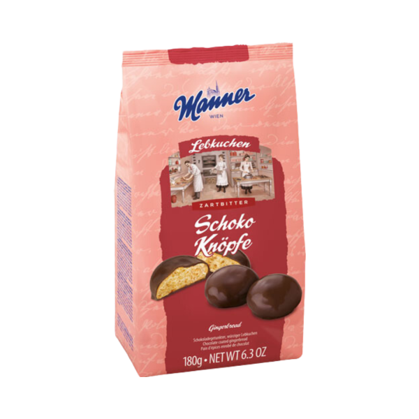 Manner Lebkuchen Schoko-Knöpfe Zartbitter, 180g